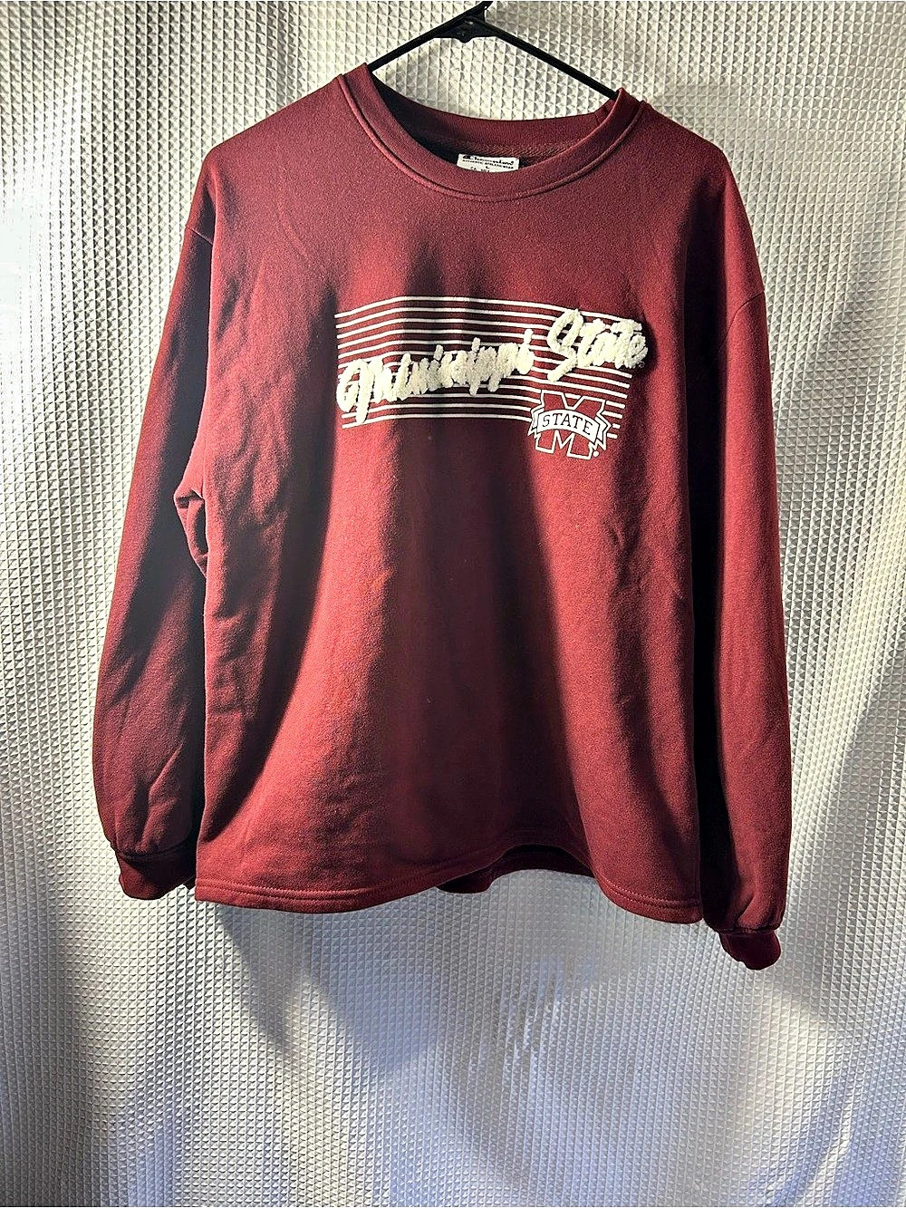 Champion Mississippi State University Crewneck Sweatshirt Burgundy Large Women